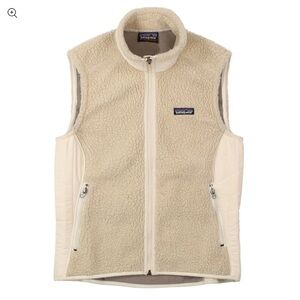 Patagonia Women's Retro-X Vest Style #23080 in Natural w/Mushroom Brown